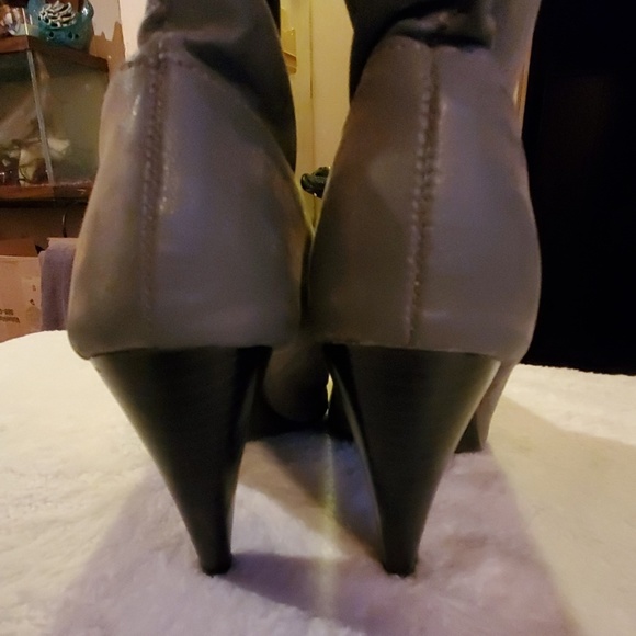 ICORA Womens Ankle Boots Booties Gray Heels - Picture 5 of 8